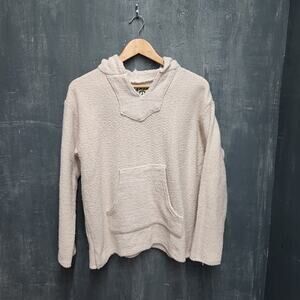 Vintage Y2K Baja Joe Mexican Blanket Pullover Hoodie Drug Rug Large